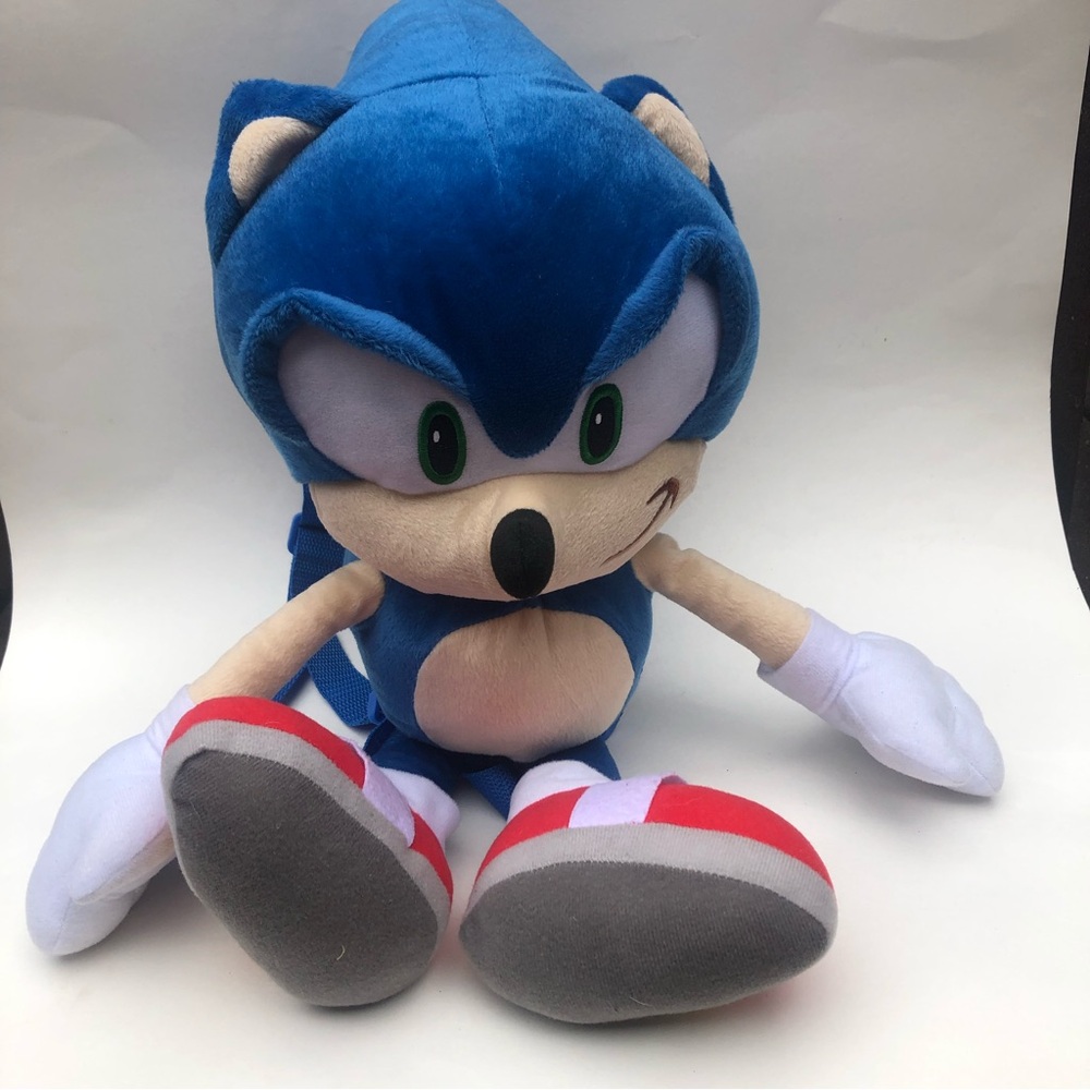 Sega Sonic the Hedgehog Character 20-inch Backpack NWT